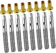 Milisten 8 Sets Durable Piano Tuning Pins and Screws for Guitars Violins Ukuleles Stable String Hold Easy Installation Wide Compatibility for Musicians