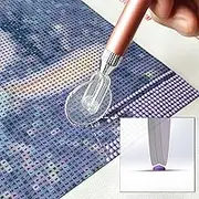 Diamond Painting Wheel Tools with Groove,New Type of Gem Art Pen,Accessories That can Make Jewel Art Faster and neater,Both Square and Round Drills are Suitable,Dimond Art Supplies Kits. … (Gold)