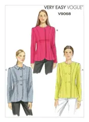 V9068 Sewing Pattern Vogue 9068 Misses' Fitted Jackets VERY EASY Size 16-24