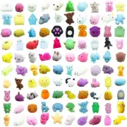 100 Pcs Mochi Toy, Random Squishy Fidget Toys, Soft Cute Animal Stress Relief...