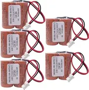 5-Pcs MR-BAT6V1 2CR17335A WK17 6V 1650mAh Battery with Plug for M80 Driver MR-J4 servo System