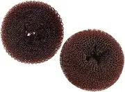 VICASKY 2Pcs Hair Bun Maker for Women Fake Hair Donut Ring Quick Easy Styling Tool for Daily Life Parties Weddings Sturdy Synthetic Fibers