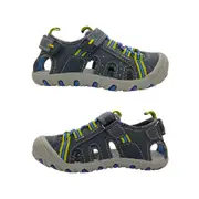 Activ Fred Boys Sandal Closed Toe Hook And Loop Adjust Soft Flex Sole Light