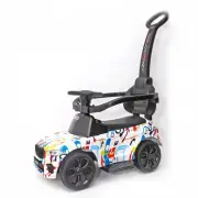 4in1 Push Car Kids Ride on Stroller Toddler Sliding Walking Cars CAMO WHITE