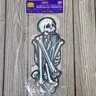 Two Pack Hanging Scary Skeleton 22" Jointed Die Cut Kmart Vintage Halloween NEW