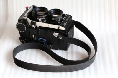 Black Leather Shoulder Neck Strap for Mamiya 645 M645 1000S C220F C330 C330S