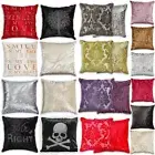 Crushed Velvet Cushion Covers or Filled cushion - Plain, Damask, Crystal Sparkle