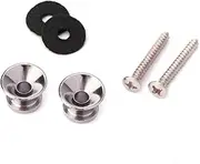 ERINGOGO Acoustic Guitar Strap Locks 2 Metal Strap Locks for Electric Acoustic Bass