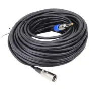 98FT/30M 1/4"/6.35mm TRS Male to 3-Pin XLR Balanced Audio Cable Interconnect