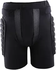 [Kisangel] SweatShorts Kids Shorts Skiing Shorts Pant Padded Shorts Pad Short Pants Skiing Pants Hockey Girdles Ski Jupon Roller Skating Protective Gear Ski Board Buttocks Black Child