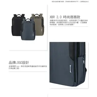 Samsonite新秀麗 筆電後背包/電腦包/雙肩包17.3吋 XBR 2.0 商務多功能環保(黑/藍/綠)