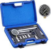 Orion Motor Tech Engine Compression Tester Kit, 11 pc Cylinder Compression Tester Kit with Spark Plug Tester, Engine Cylinder Pressure Gauge for Gas Petrol Engines