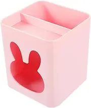 Plastic Rabbit Pen Holder Desktop Organizer Simple Style for Home Office School