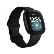 Fitbit Versa 3 4 Sense Sense 2 Smartwatch Soft Silicone Band Black