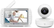 Motorola Baby Monitor VM36XL Portable Video Baby Monitor with Camera, 1000ft Range 2.4 GHz Wireless 5" Screen, Two-Way Audio, Remote Pan, Tilt, Zoom, Room Temperature Sensor, Lullabies, Night Vision
