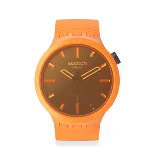 Swatch BIG BOLD BIOCERAMIC手錶 CRUSHING ORANGE (47mm) 男錶 女錶 手錶 瑞士錶 錶