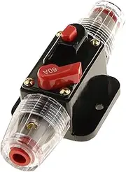 Flameer 20/30/40/60A 12V DC Solar System Waterproof Circuit Breaker Reset Fuse Inverter - 60A