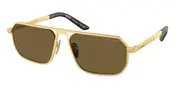 Prada PR A53S 1BK01T Men's Sunglasses Gold Size 59