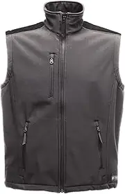 Regatta TRA813 08790 Men's Sandstorm Workwear Soft Shell Body Warmer, 2X-Large, Seal Grey