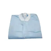 ValuMax 3660SBL Extra-Safe Knee Length SMS Lab Coats Sky Blue Large 10/Pk