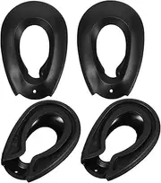 Vaguelly 2 Pairs Hair Dye Ear Covers Protective Earmuffs for Hairdressing Salon Use Easy to Clean and Reusable Black