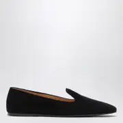 [The Row] Lippi black suede loafer 38 IT Black
