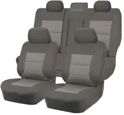 Seat Covers for TOYOTA HIACE CREW VAN LWB 02/2019 -ON 2 ROWS PREMIUM GREY