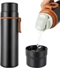 Insulated Water Bottle-Stainless Steel Vacuum Coffee Cup with Handle,Flask Doubl