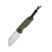 Kizer Drop Bear Sheepsfoot Fixed Blade with Tweezers & Toothpick | AEB-L + Olive