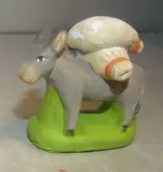 NEW Donkey carrying flour bags, 4 cm Santons Didier