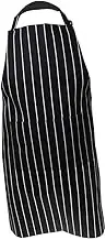 Black Stripe Bib Apron Designed for Kitchen Use by Chefs