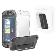 JYS JYS-NS2273 Switch2 Split Crystal Case Anti-Scratch Shockproof PC Protective Shell Precision Fit Full Stand Access Cl
