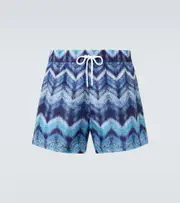 [Missoni] Missoni Zigzag printed swim trunks UK 40 blue