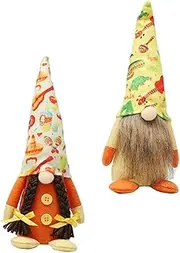 2pcs Creative Faceless Doll Adornment Lovely Cloth Doll Home Decor for Carnival Party Layout for Warm Atmosphere Safe and Wear Resistant Material