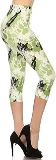 [Leggings Depot] Higher Waist Women's Buttery Soft Solid Yoga Capri Leggings - Many Colors