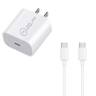 100% New Home 20W PD Charger Type C Cable for LG V20 H910 H918 LS997 VS995 US996