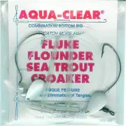 Aqua Clear FW-2P2S Hi/Lo Fluke/ Flounder/Trout/Croaker 2/0 SSWG
