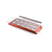 Marcato Aluminum Ravioli Tablet W/ Rolling Pin - Red