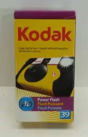 Kodak 35mm HD Power Flash Single Use 39 Exposure Disposable Camera Exp 12/2013