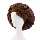 Turban Bonnet Sleeping Cap Hair Care Beanie Silk Nightcap Women Children