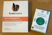 Rabbitooth Deluxe At-Home Teeth Whitening Kit+ 2 SS Oral Hygiene Tongue Scraper