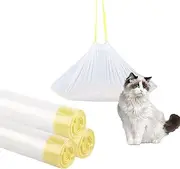 30Pcs Cat Litter Tray Liners - Cat Litter liners with Drawstring Large Scratch Resistant and Leak Proof Litter Bags for Medium Pet Cat Litter Box Liners(58X35CM)