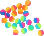 Yardwe High Elasticity Bounce Balls for Boys and Girls 24pcs Portable Toys Engaging Colors