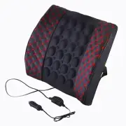 Car Lumbar Seat Pillow Back Support Rest Electric Cushion Massage Pads W/Charger (for: Honda Civic)