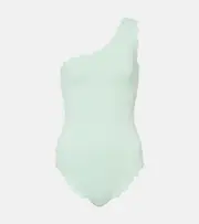 [Marysia] Marysia Santa Barbara one-shoulder swimsuit AU 12 green