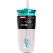 Decor Reusable 2 In 1 Tritan Tumbler Assorted 700mL each