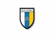 PATCH PATCHES EMBLEM IRON ON GLUE PRINT FLAG world crest canary islands