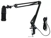Audio Technica AT2020 Studio Recording Microphone-Cardioid Condenser Mic+Boom