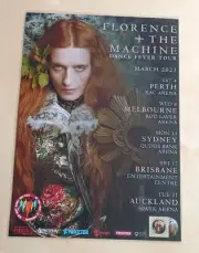 FLORENCE + AND THE MACHINE - Australia 2023 Tour - Laminated Promo Tour Poster!