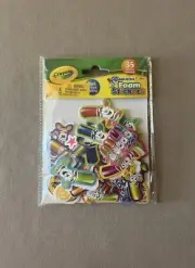 35 Crayola Pip Squeaks Foam Stickers~Peel & Stick Backing~Age 4+, New In Package